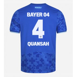 Billiga Bayer Leverkusen Jarell Quansah #4 Tredjeställ 2025-26 Kortärmad